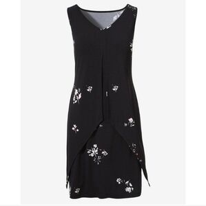 Chico's Petal Of Plenty Vera Layered Knee Length Dress Size Large/12